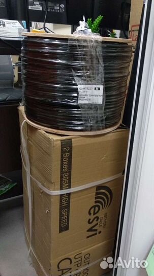 Кабель витая пара на отрез LAN медь 8жил