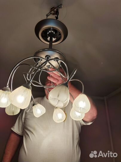 Люстра потолочная бу
