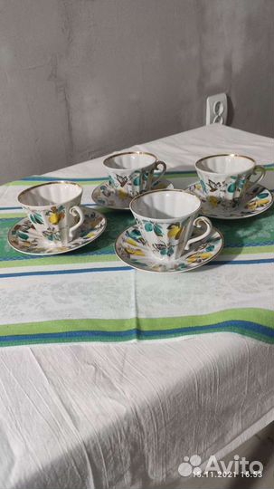 Чайная пара Лфз костяной фарфор