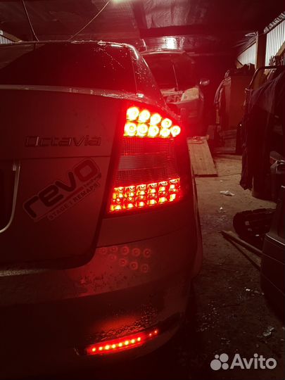 Фары задние skoda octavia a5 лед