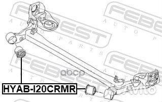 Сайлентблок задней балки hyundai I20/KIA picant