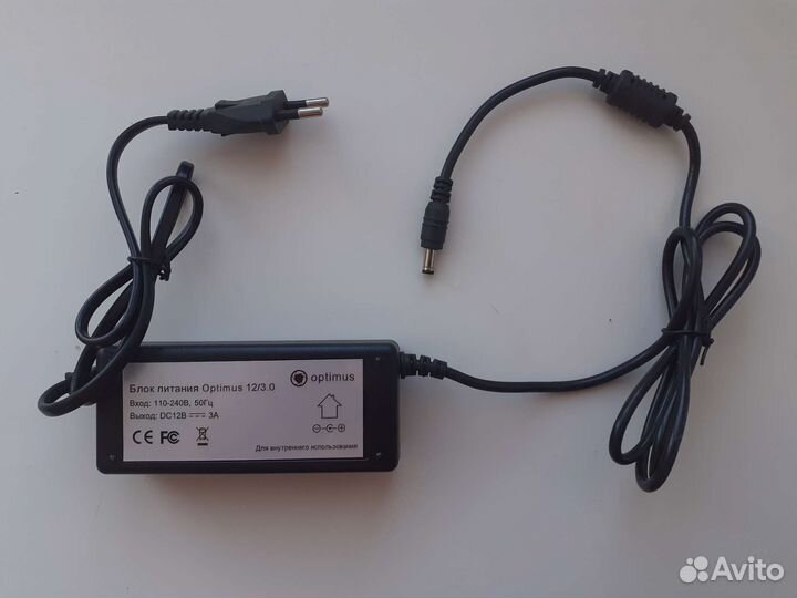 Блок питания Optimus 12v 3a