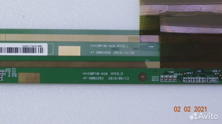 HV430FHB-N10 xpcb R HV430FHB-N10 xpcb L