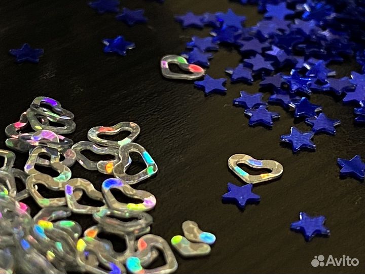 Пайетки, блестки для маникюра