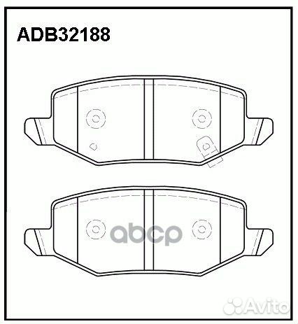 Колодки тормозные haval jolion 20- задн. ADB32188