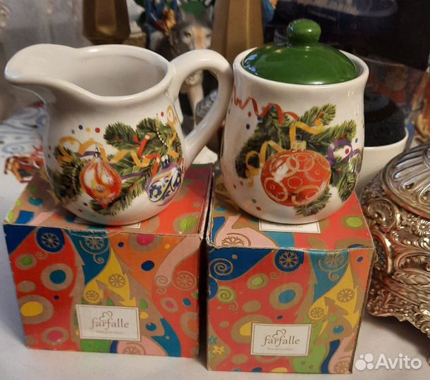 Набор посуды Новогодние веточки