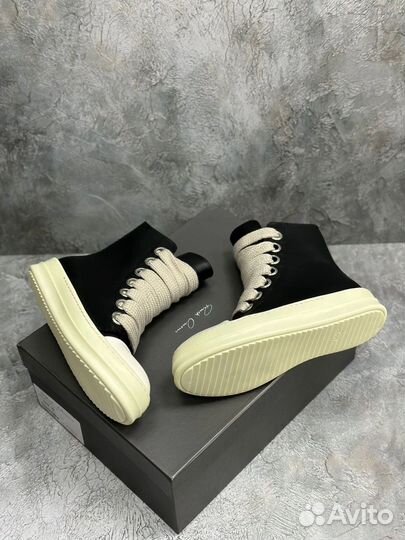 Rick Owens Drkshdw Jumbo Lace High Black