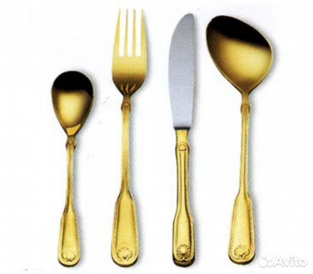 Набор столов.приборов детск.Цептер позолоч