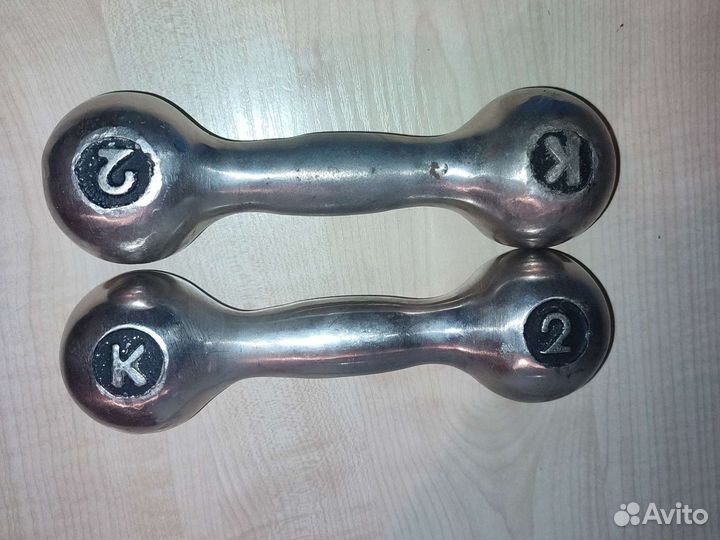 Гантели медицинские СССР в чемодане 2кг