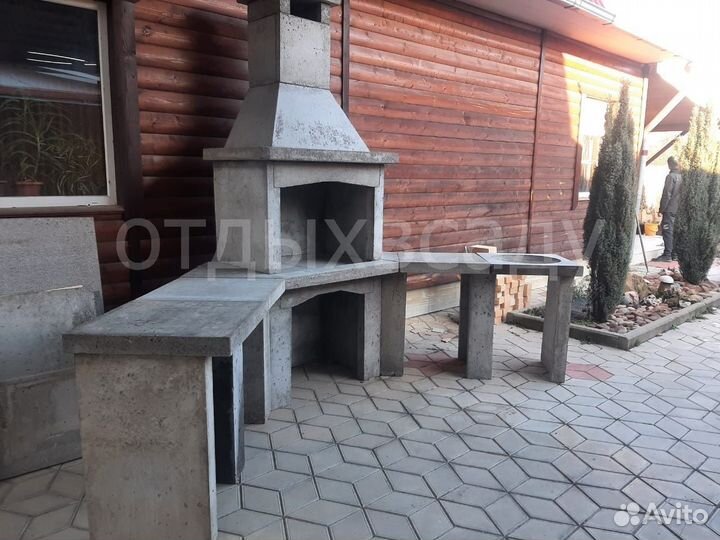 Барбекю Угловая (под отделку)