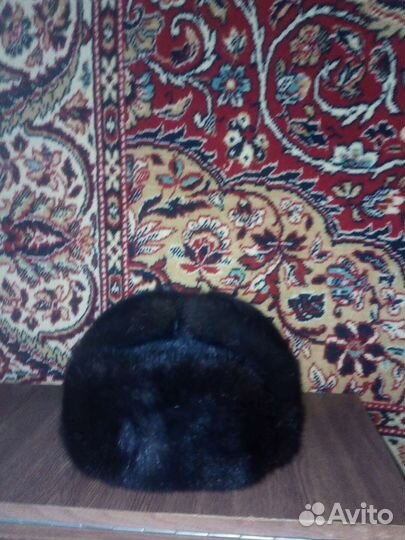 Норковая шапка мужская ушанка