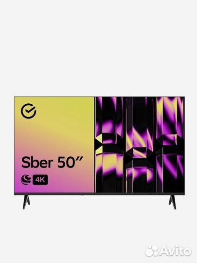 Смарт телевизор UHD 4к sber 50