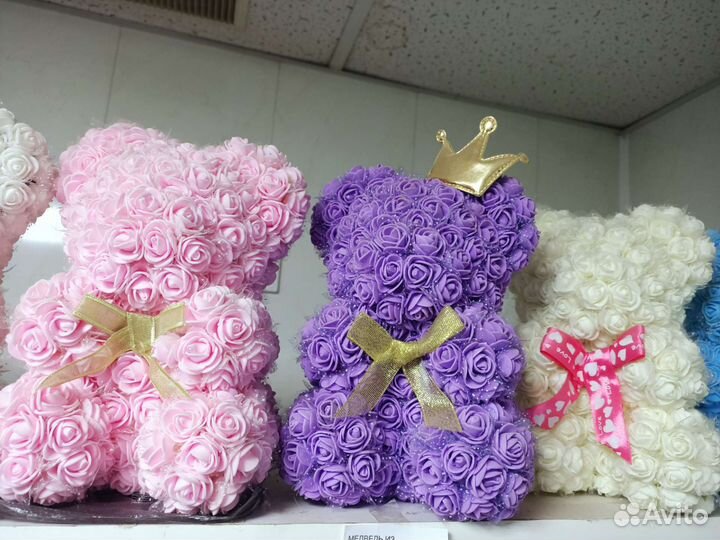 Медведи из роз