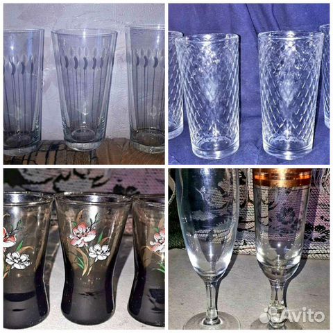 Хрустальные стаканы/рюмки/бокалы Чехия СССР
