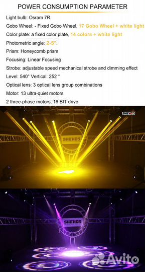 Beam 230 7R Shehds