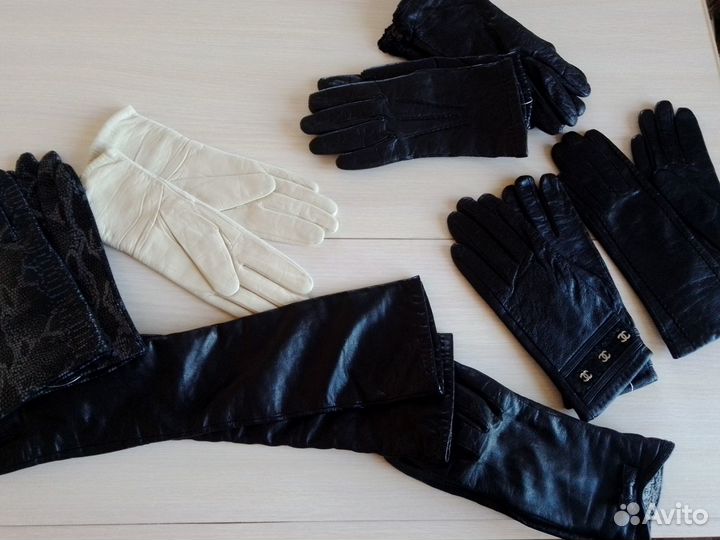 Перчатки кожаные