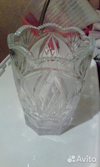 Ваза хрустальная