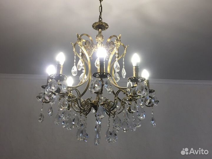 Люстра бронзовая