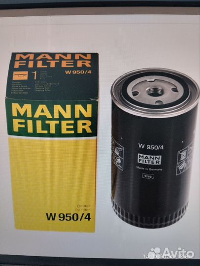 Фильтр масляный mannfilter 950/4