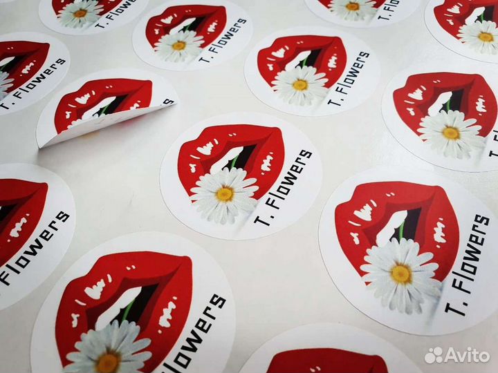 Печать самоклеящихся Этикеток, Наклеек, Стикеров