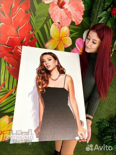 Картина по фото, портрет на холсте на заказ крд