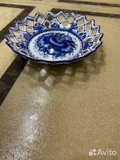 Хлебница гжель