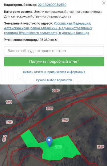Участок 2,5 га (СНТ, ДНП)