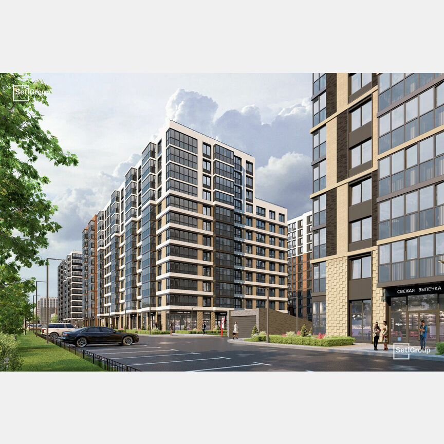 1-к. квартира, 34,5 м², 1/12 эт.