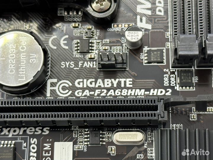 Материнская плата gigabyte ga-f2a68hm-hd2 fm2+