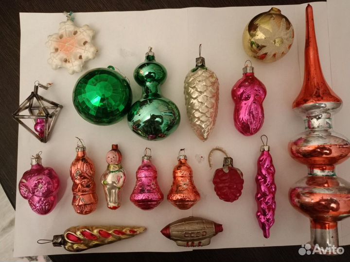 Ёлочные игрушки СССР