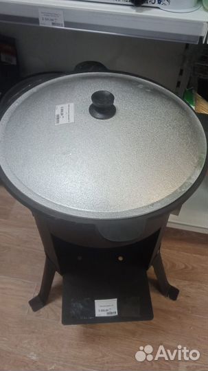 Казан чугунный с печкой