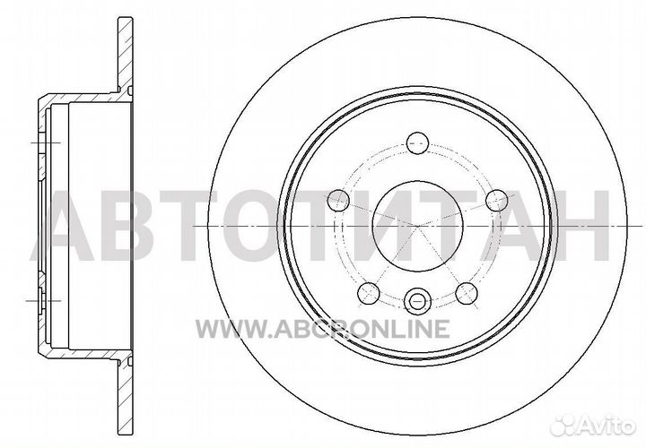 Диск тормозной G-brake GR-01136