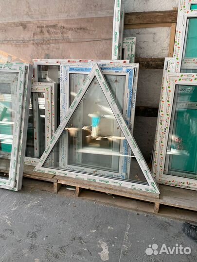 Окно пвх треугольное 1400х1200