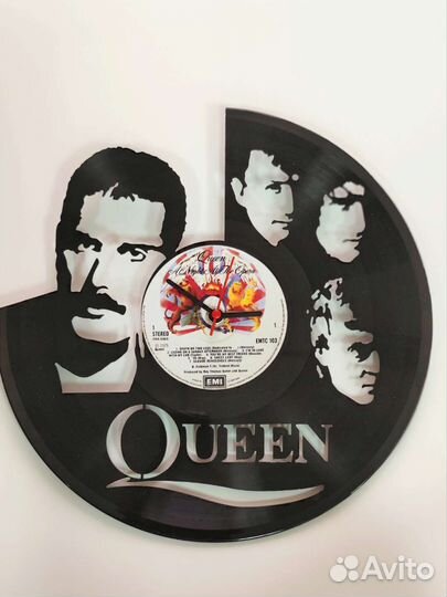 Часы из виниловой пластинки Queen