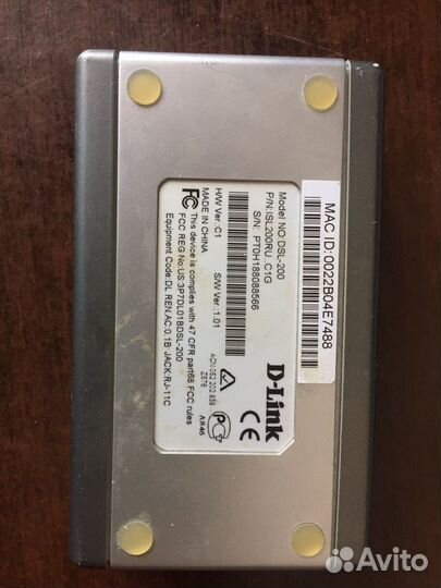 Adsl модем D-Link DSL-200