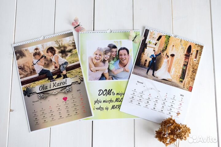 Фото-календари в подарок, квартальные, перекидные
