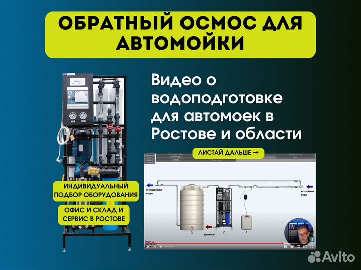 Обратный осмос для автомойки