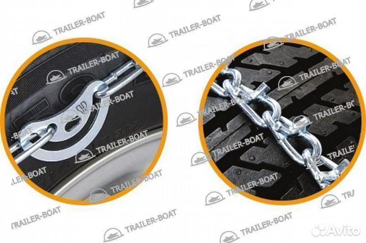 Цепи противоскольжения шипованные грузовые (8.25