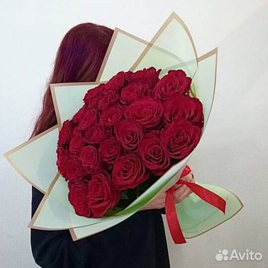 Красные розы букеты любых размеров с доставкой