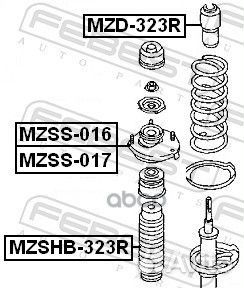 Опора заднего амортизатора правая mzss016 Febest