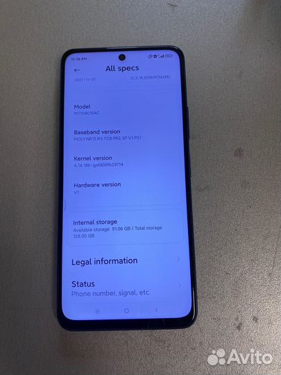 Xiaomi Redmi Note 10 Pro 5G 6/128 гб