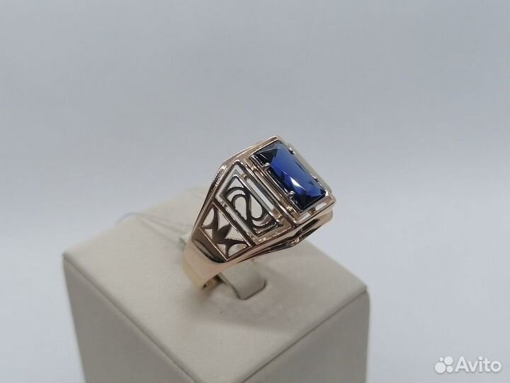 Золотая Печатка с камнем 585 (дбр)