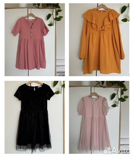 Платья для девочки (весь набор) 6-8 лет