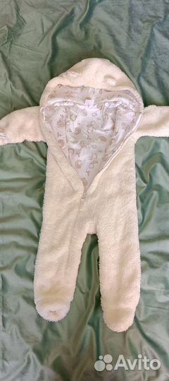 Комбинезон плюшевый (одежда для новорождённых)