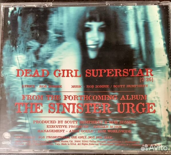Rob Zombie CD Dead Girl Superstar 2001