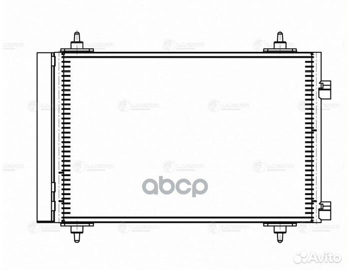 Luzar lrac20GK Радиатор кондиц. для а/м lrac20GK