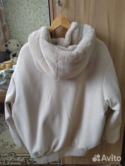 Зимняя двухсторонняя куртка плюшевая