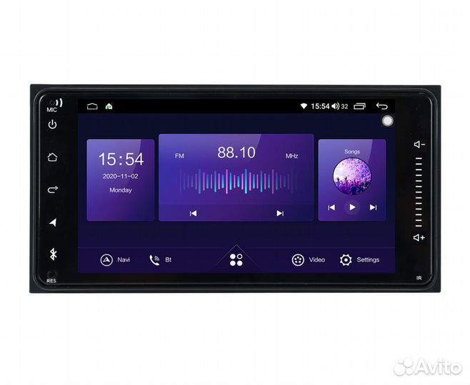 Магнитола 7 дюймов Тойота универсальная 2+32Гб 4g
