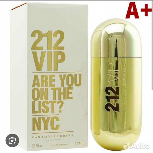 Парфюм оригинал Carolina Herrera 212 vip 20 ml