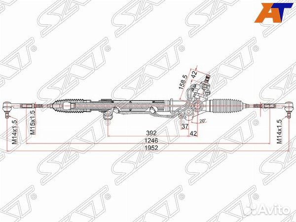 Рейка рулевая toyota hilux surf